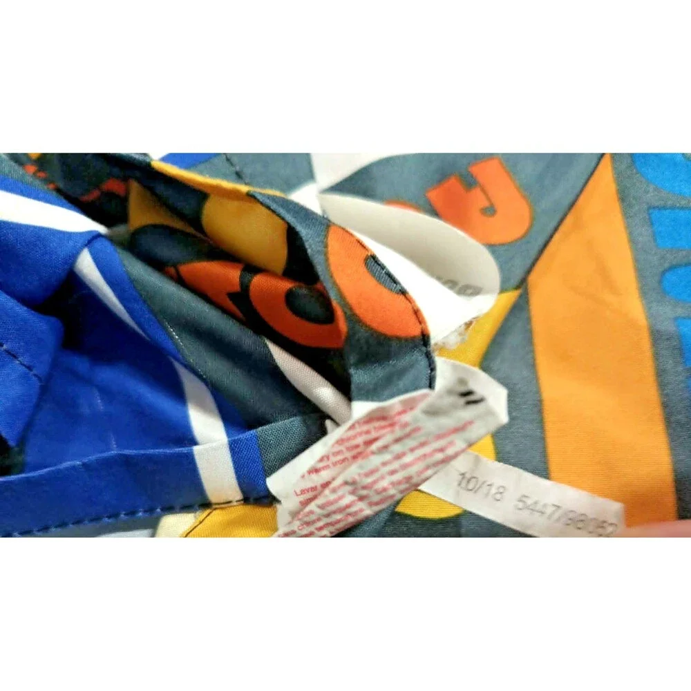 Transformers Bumblebee Twin Flat Sheet Hasbro Autobot Resistance Blue Yellow